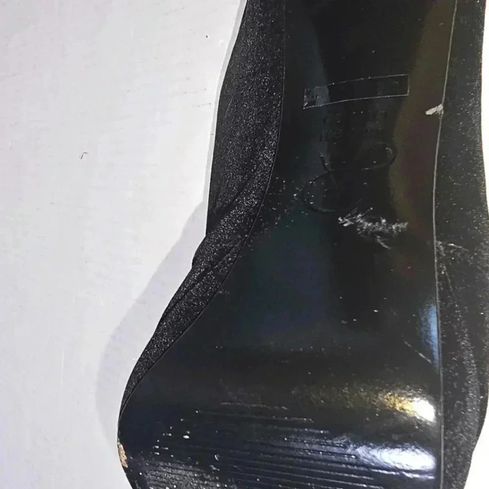Adrianna Papell Garret Mules Black Velvet Womens SZ 10